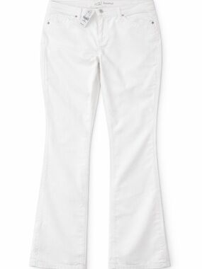 New York & Company White Boot Cut Jeans